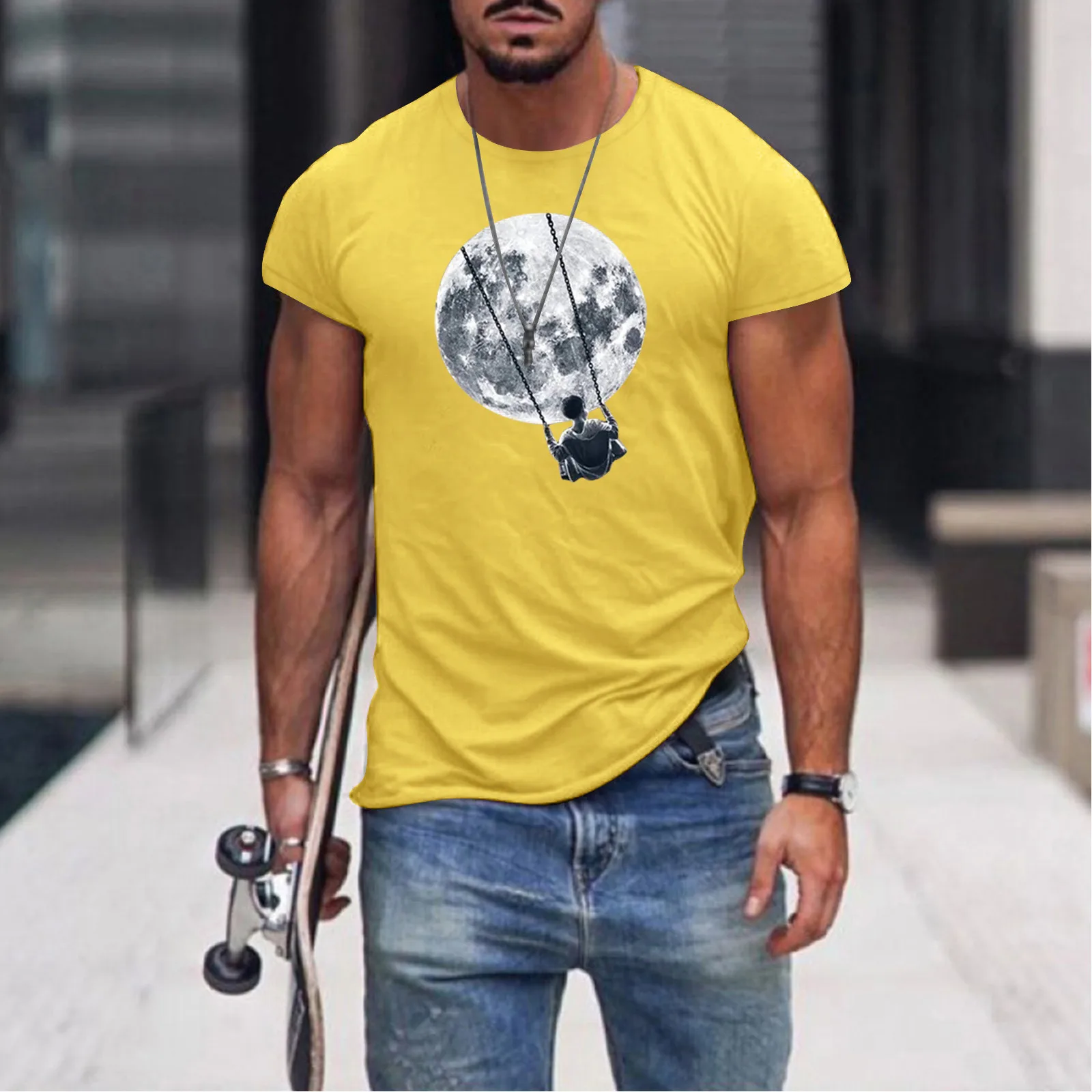 

Mens Summer Fashion Casual Cotton T Shirt Short Sleeve Shirt Top Blouse Long Sleeve Men Tees