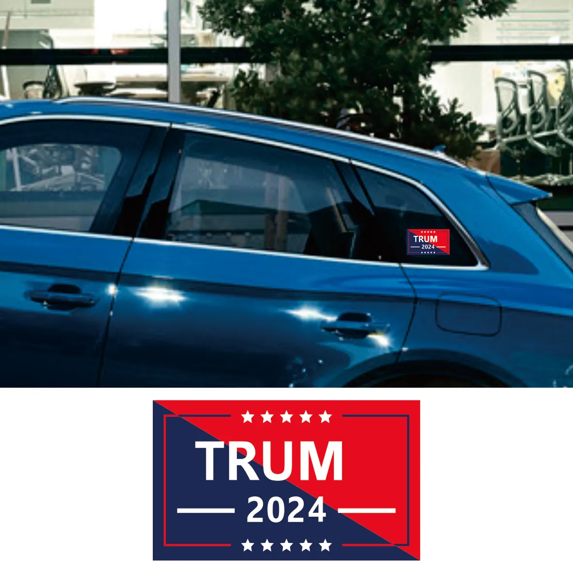 2024 наклейки с изображением Трампа на президентские выборов виниловые 6*4 дюйма