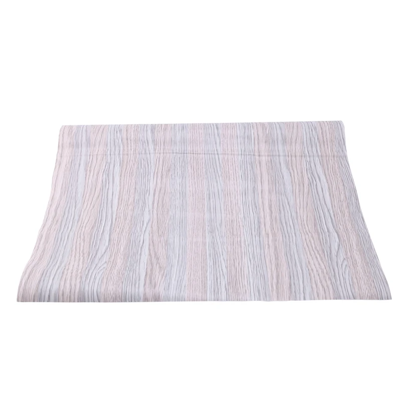 

Promotion! Self Adhesive Wallpaper Wood Grain Effect Waterproof Thick PVC Wallpaper Peel Stick Rolling Paper