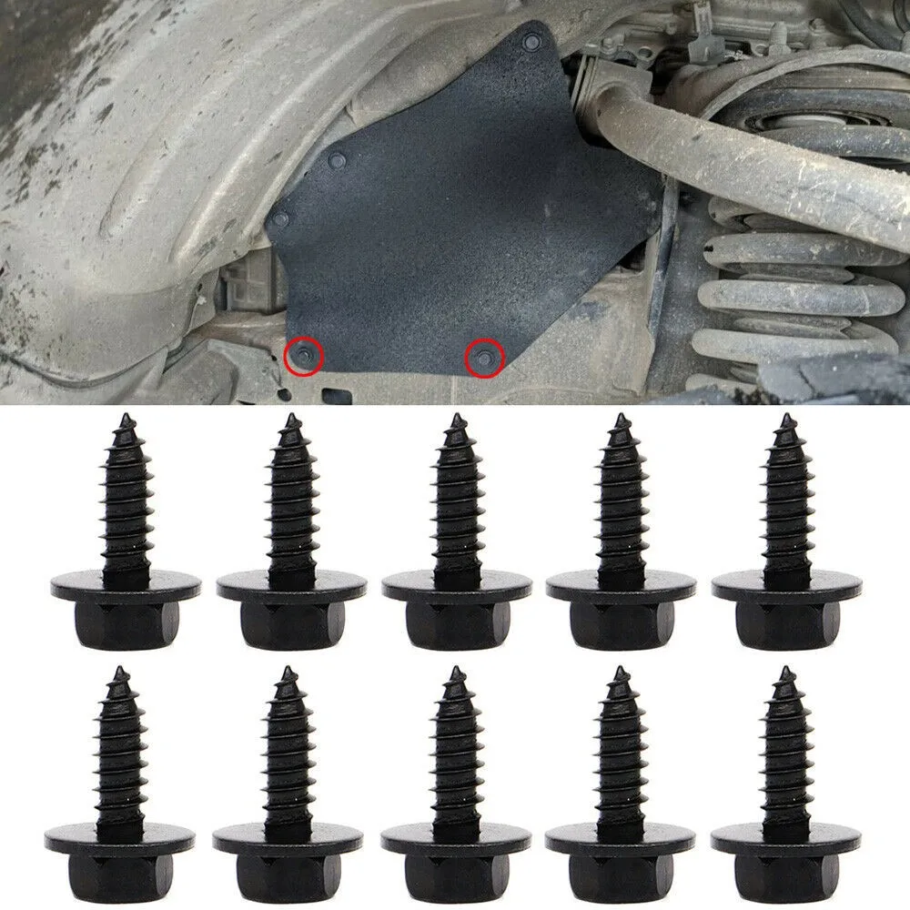 

10x Bumper Fender Splash Seal Shield Rivet Clip Bolt Screw Fastener 9mmx9mm Hole 90189-06065 FOR Camry & FOR RAV 4 1999-95
