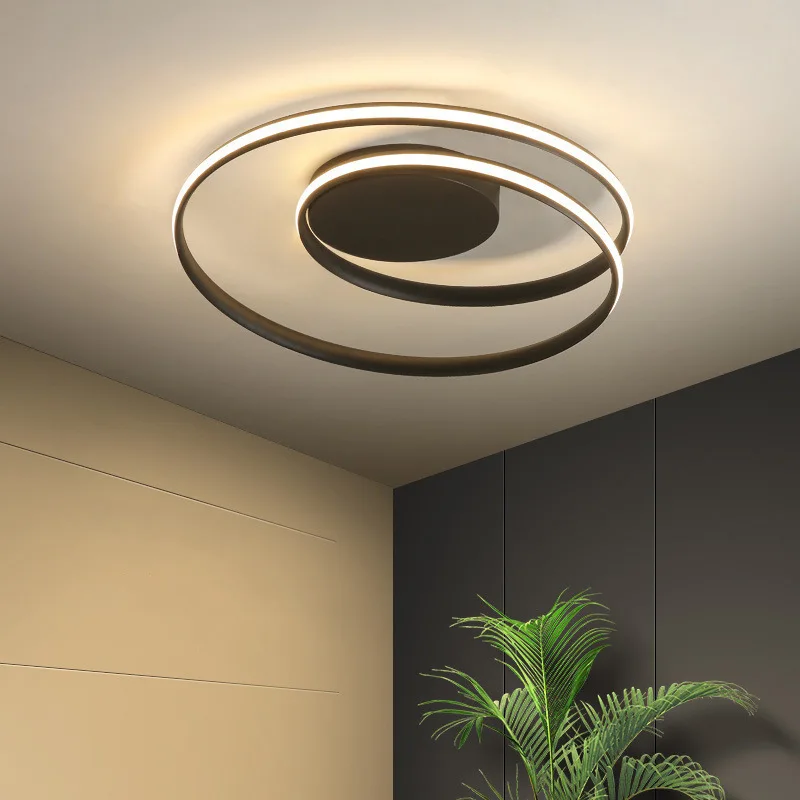 Dimmable Ceiling Lights For Bedroom Living Room Kitchen Modern Simple Round LED Ceiling Lamp With RC Home Decor Light Fixture