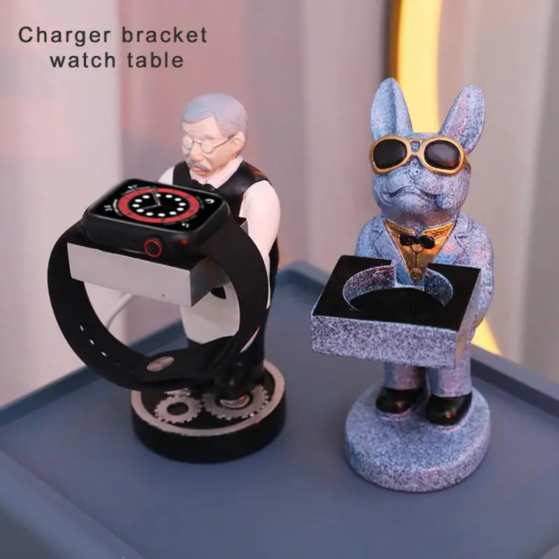 Космический док-станция Creative Astronaut для зарядки Apple Watch 1 2 3 4 5 6 7, основа для зарядки, органайзер на стол.