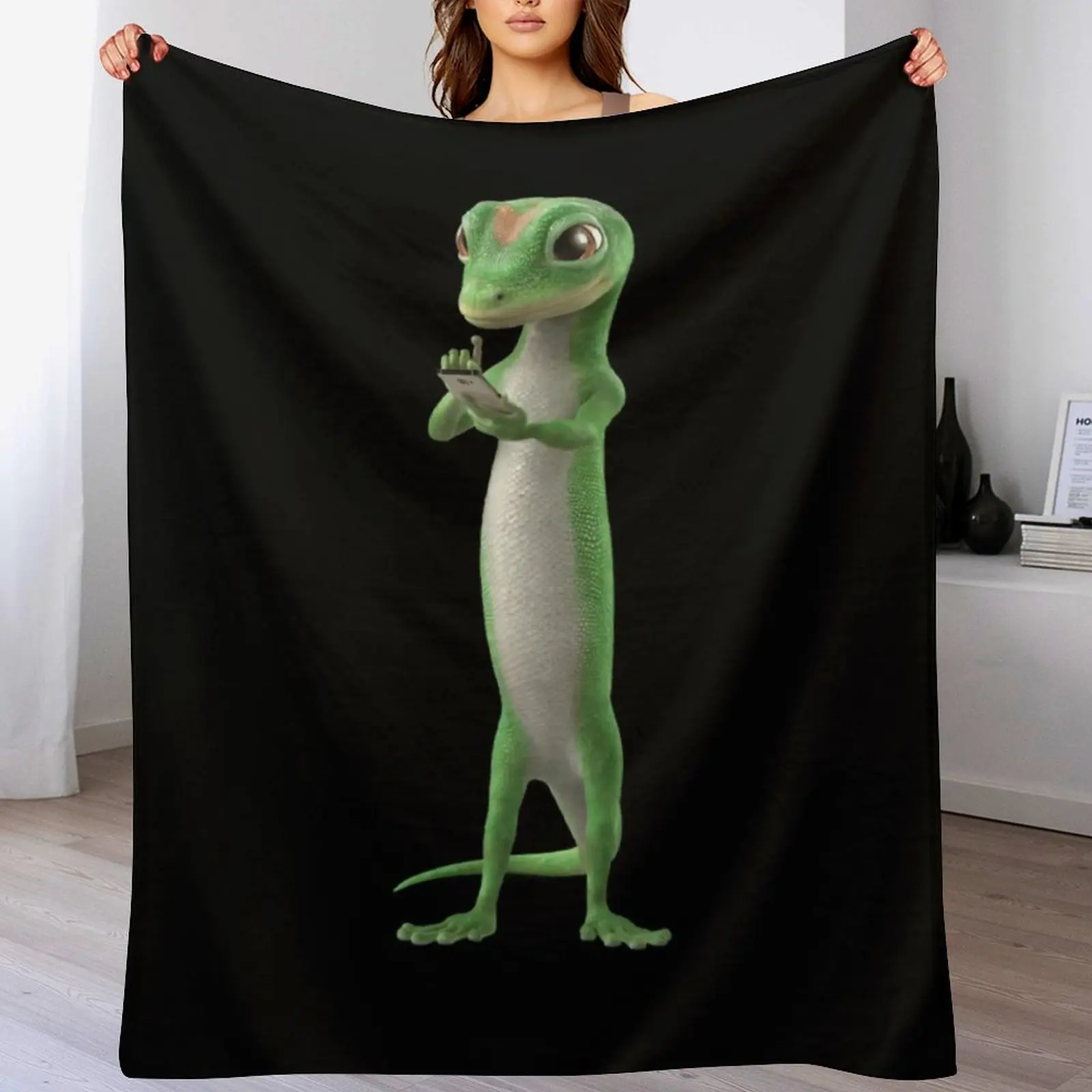 Мужская футболка Geico Gecko трендовое одеяло с графическим рисунком мягкое большое