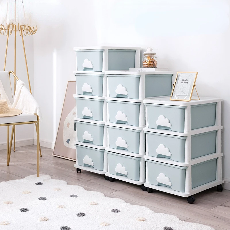 

Simple Movable Storage Cabinet Drawer Type Children's Toy Sorting Box Large Capacity Multi-layer Drawer Cabinet