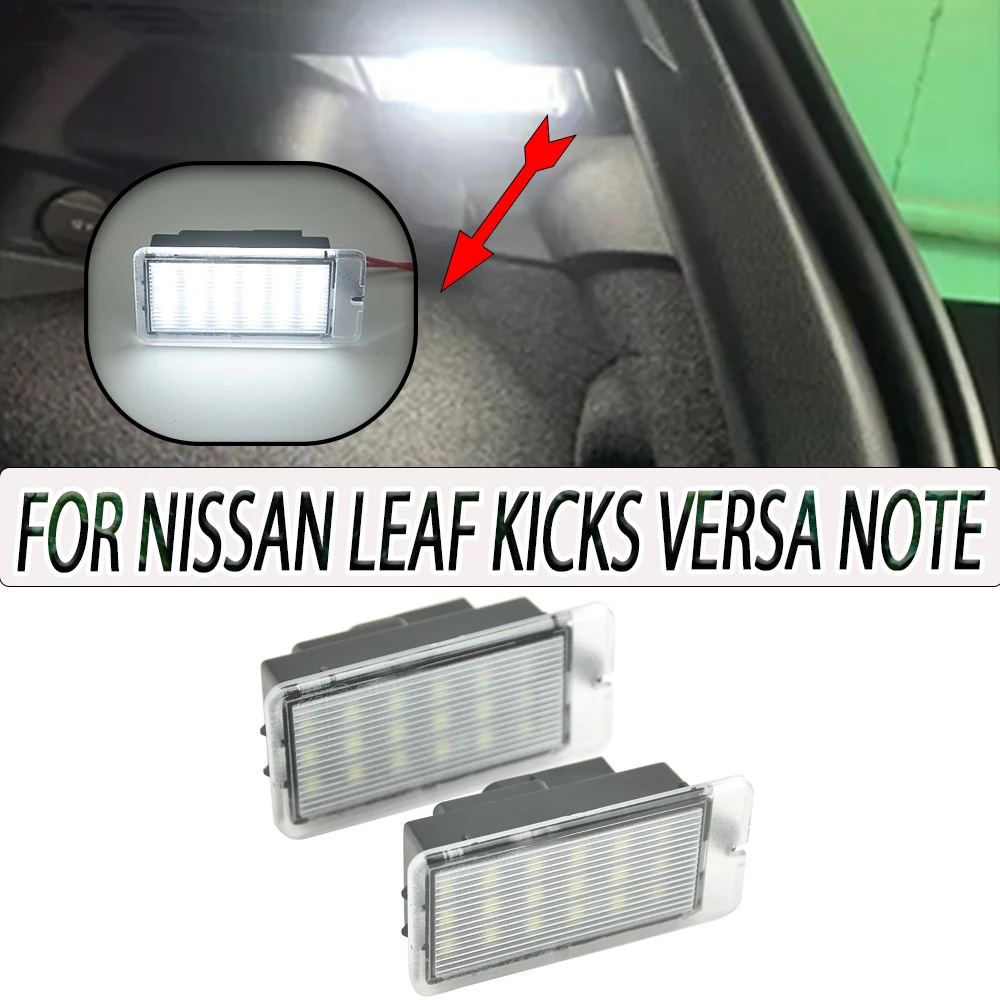 Фото Высококачественные автомобильные аксессуары для Nissan Versa Note Leaf Kicks: светодиодная подсветка номерного знака с функцией Plug&Play, лампа для парковки. №4