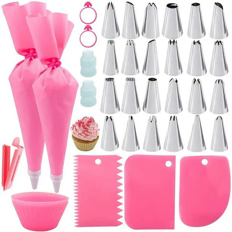 

Cake Decoration Nozzle Decoration Bag Cream Scraper Cake Decoration Tools Baking Accessories Set Kitchen Supplies Cake Tools