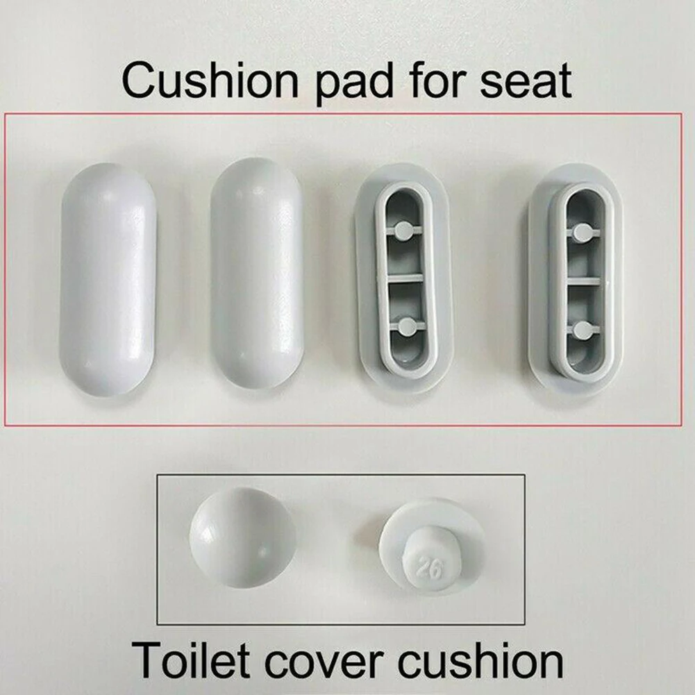 

4pcs Toilet Seat Antislip Gasket Bumper Increase The Height Toilet Seat Cushion Pads Bathroom Toilet Seat Lifter Kits Replacemen