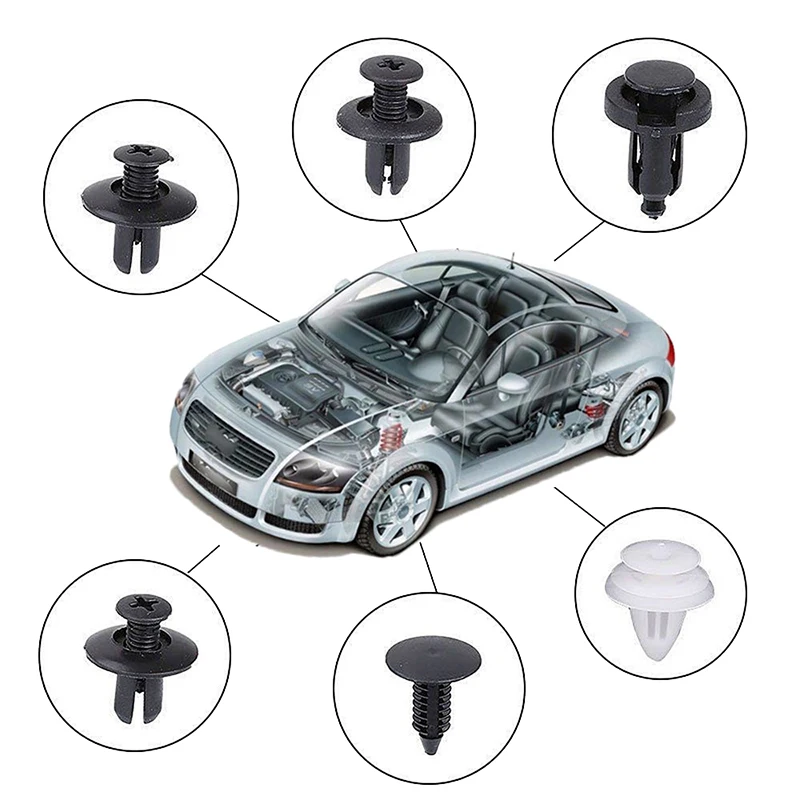 100 шт. автомобильные зажимы Крепежные винты пластиковый бампер для Bmw F10 F11 F20 F30 E36