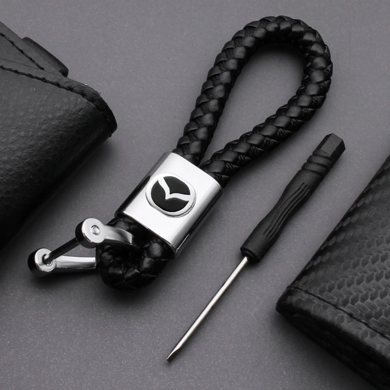 

Car Metal Styling Keychain KeyRing Key Chain Ring Accessories For Mazda 2 3 4 5 CX5 CX9 CX7 CX4 CX3 CX30 MX5 MX3 BK NC ER CR CW