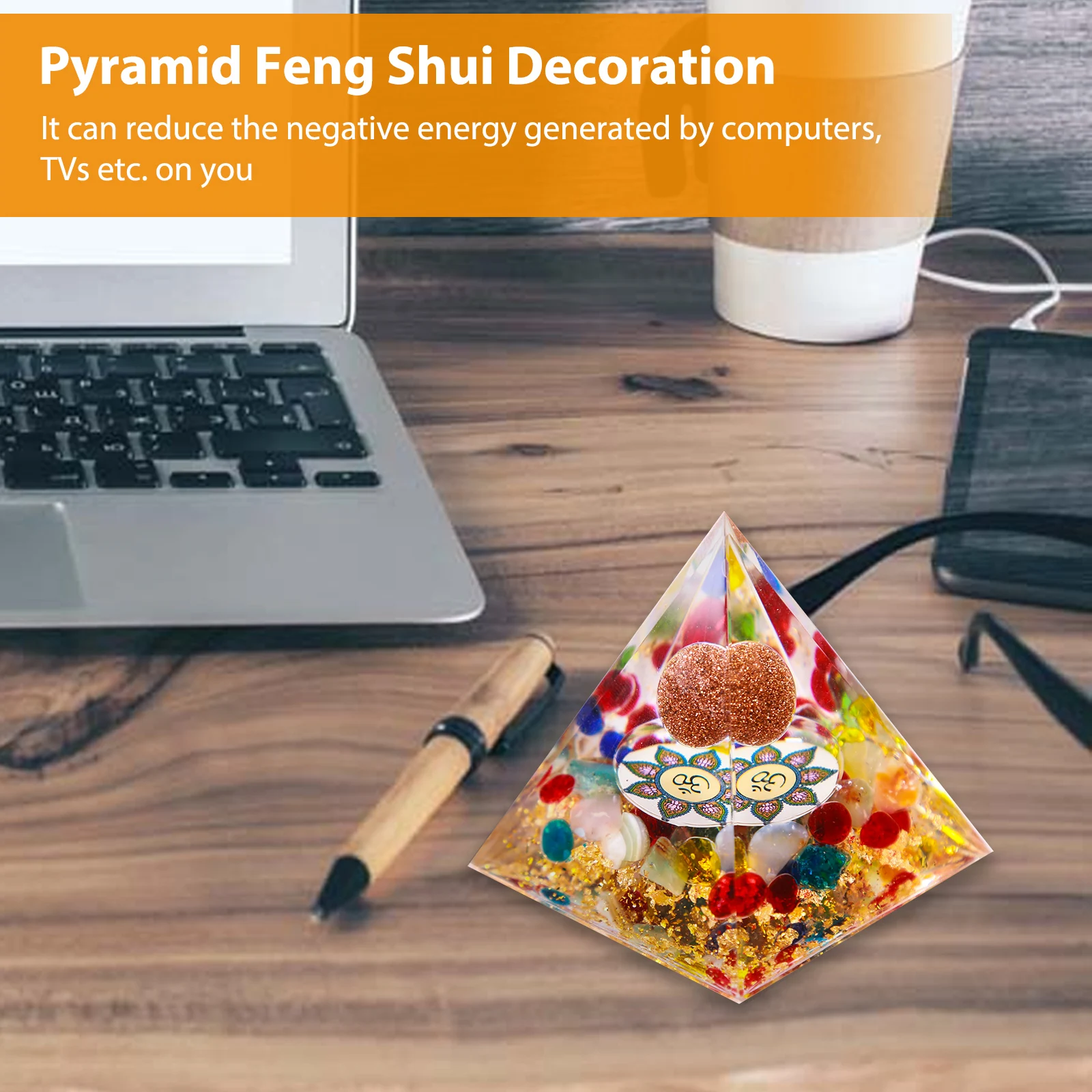 

Кристальный ОРГОН, пирамида, бриллиантовый камень, генератор энергии-6 см