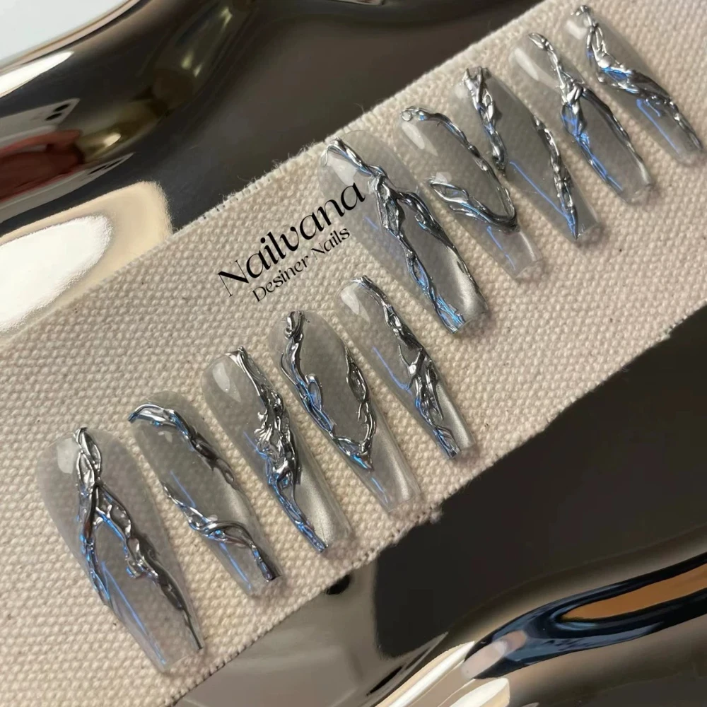 

Накладные ногти MINISO Y2K длинный гроб Spice Girl