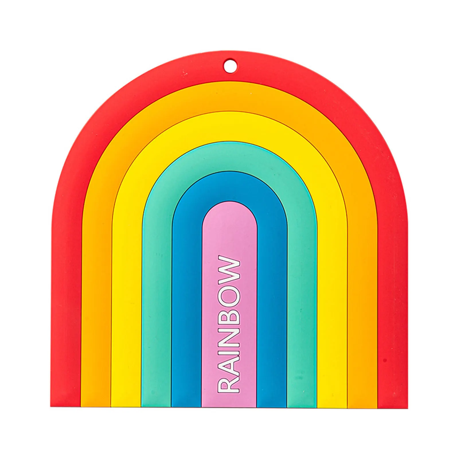 

Rainbow Placemat Rainbow Thickened Insulation Mat Ins Style Pvc Soft Rubber Coaster Washable Thickened Insulation For Kitchen