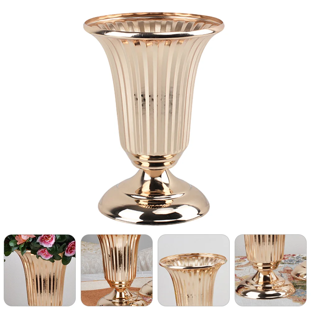 

Flower Vase Wedding Vases Metal Trumpet Iron Stand Centerpieces Centerpiece Arrangement Holder Ware Floral Dried flowers
