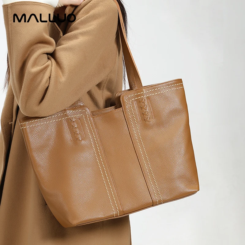 Женская сумка из натуральной кожи воловьей универсальная на плечо в стиле ретро