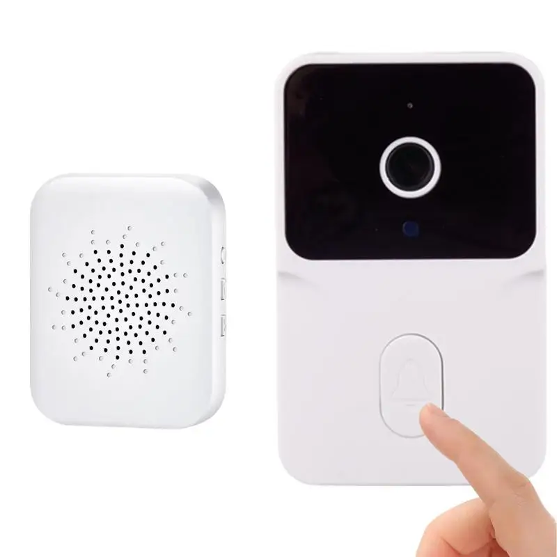 

Wireless Video Doorbell Smart Voice Change Intercom Visual HD Doorbell Smart Doorbell With 120 Wide Angle Lens Battery Powered