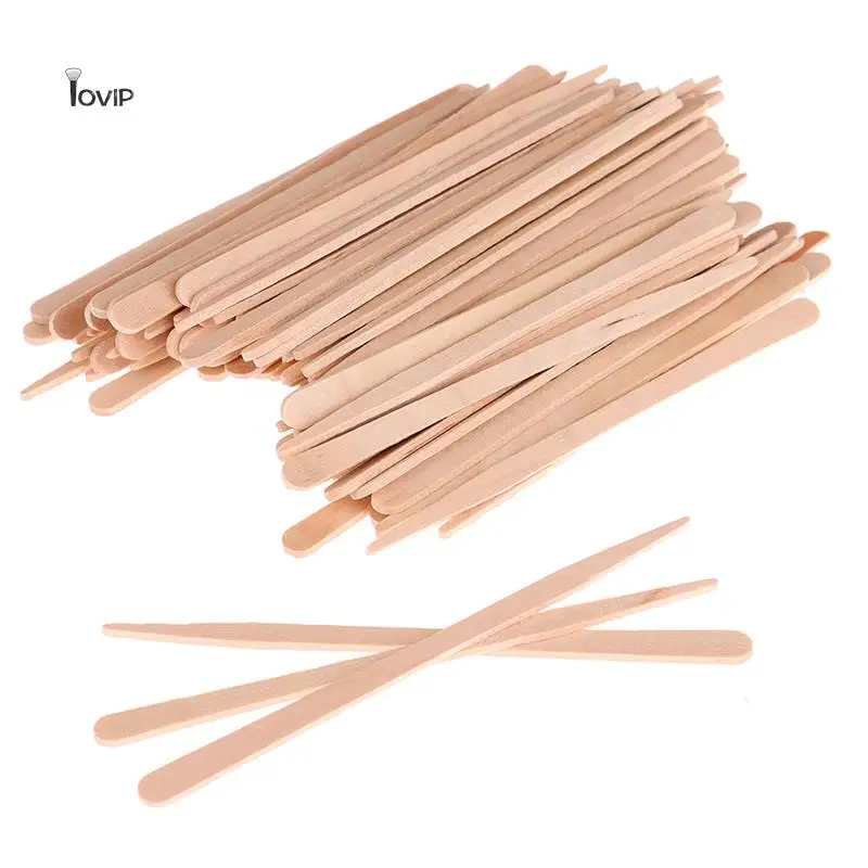 

100 шт., одноразовые деревянные палочки для женских принадлежностей