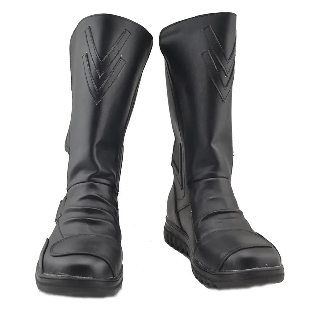 

Sith Darth Maul Cosplay Shoes Black Boots Custom Made Any Size