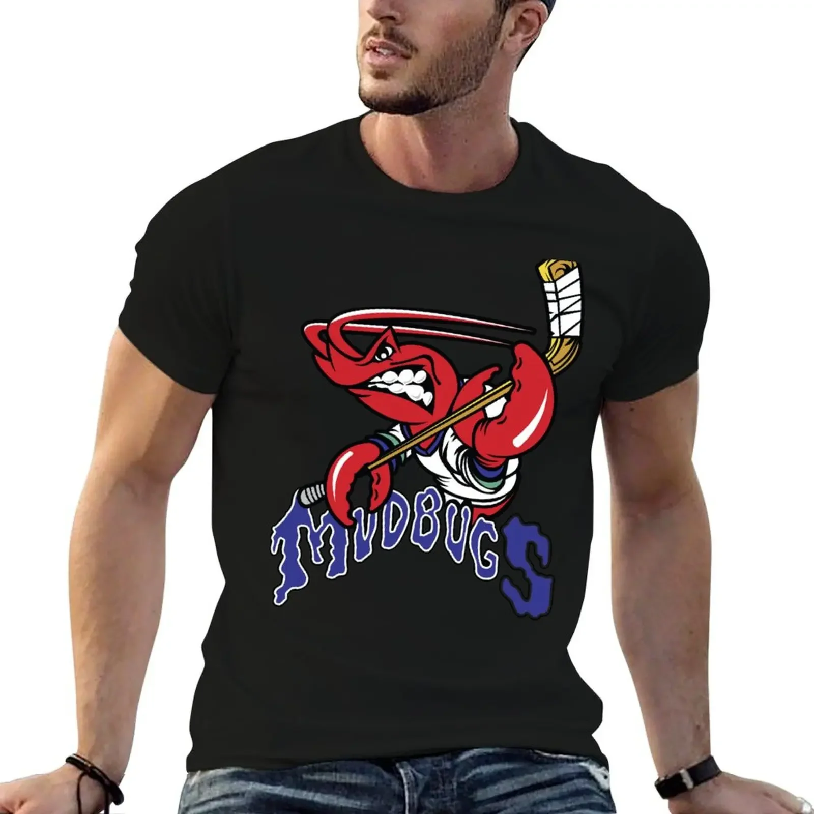 Хоккейная футболка Bossier Shreveport Mudbugs летний топ мужская в тяжелом весе винтажная