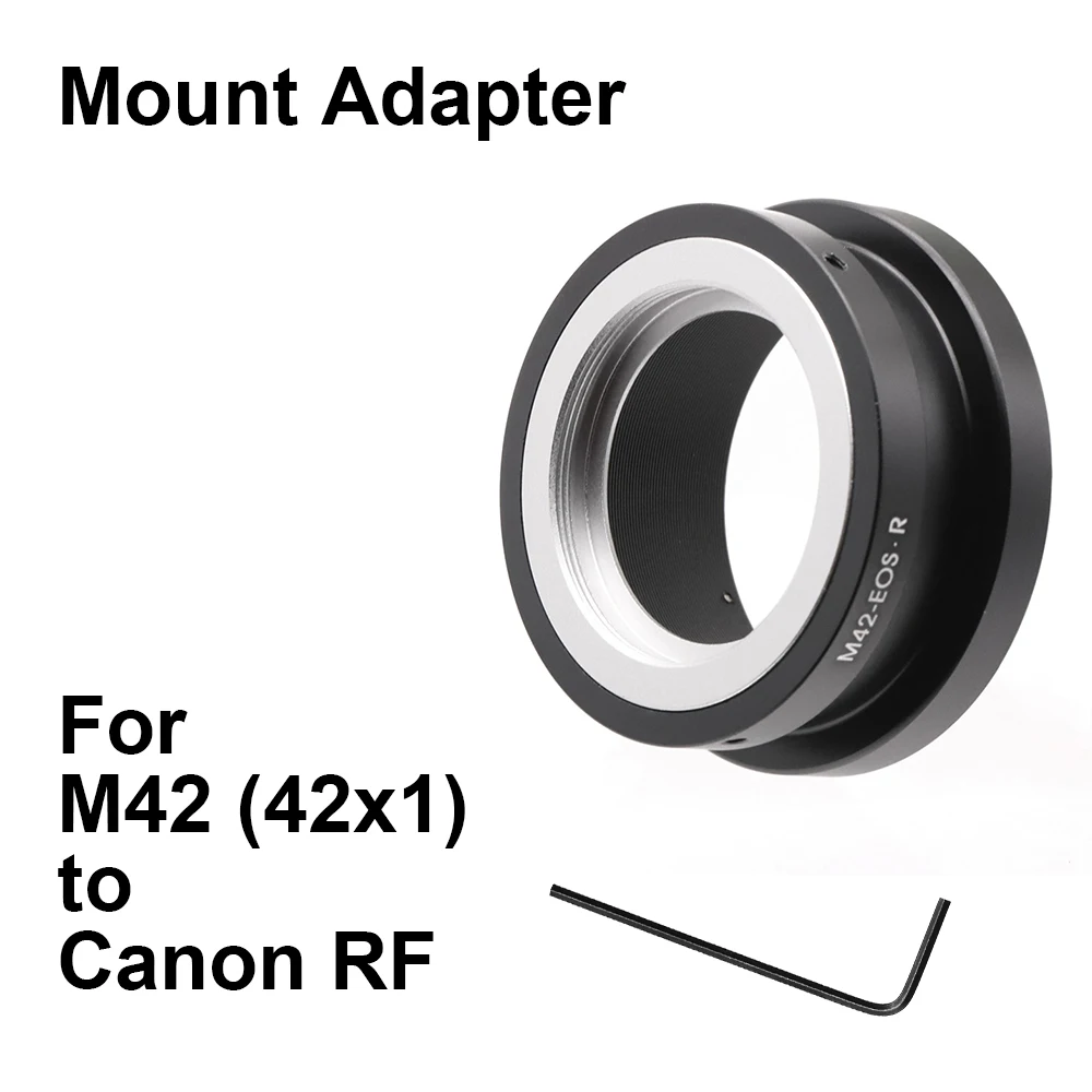 Фото M42-RF для объектива M42 (42x1) с адаптерным кольцом для крепления на камеру Canon RF M42-EOSR M42-EOS R EOS RF для Canon R3 R5 R6 R7 R10 R RP и т.д. №1
