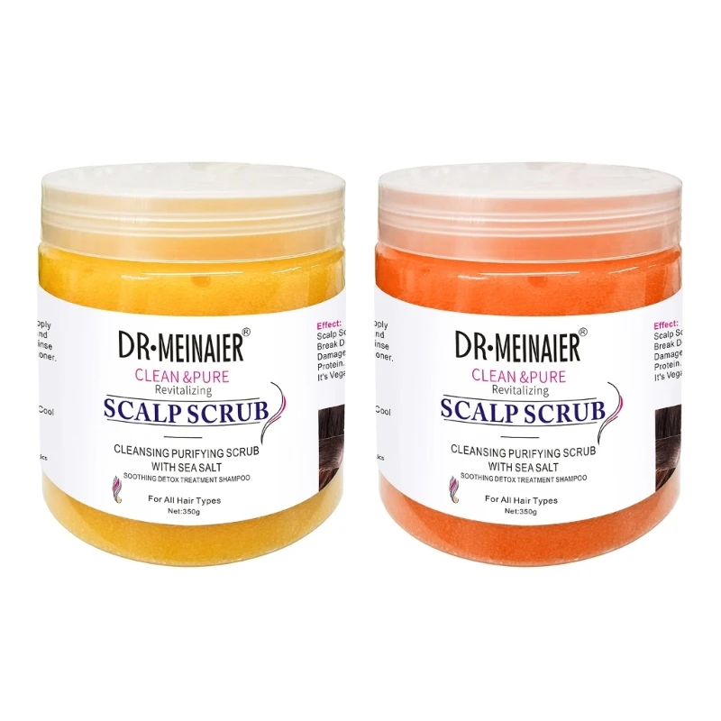 

E74C 350g Sea Salt Shampoo Oil Control Clogging Follicle Scalp Massage Nourishes Cream Hair Care Anti-Dandruff Shampoo Scrub