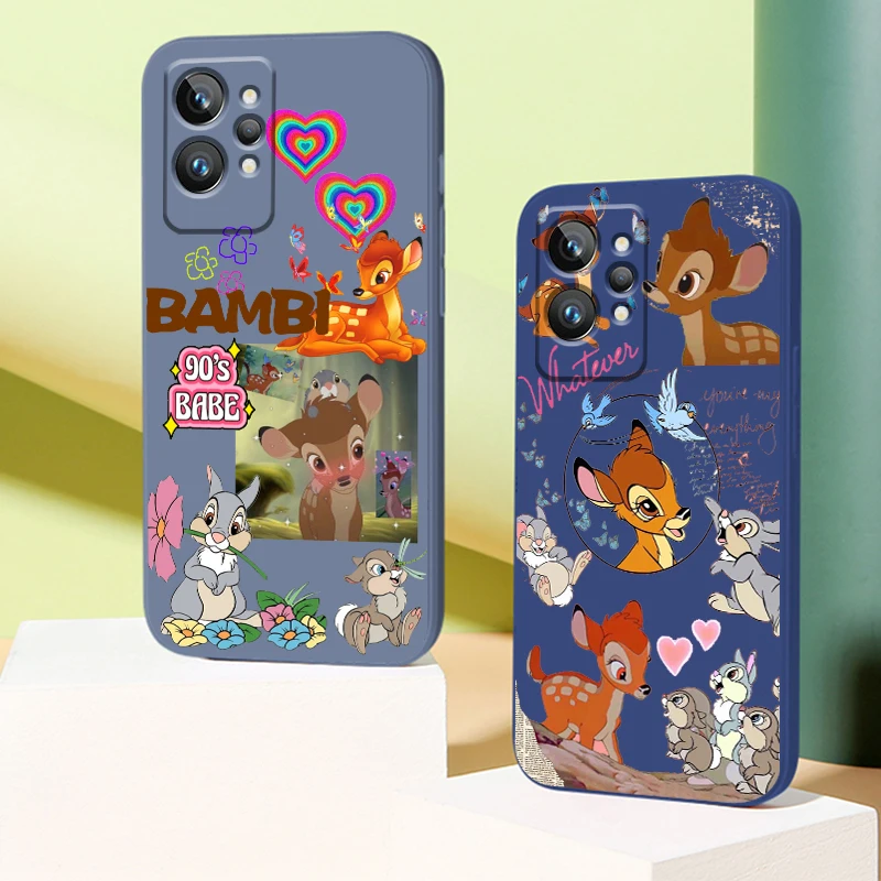 

Liquid Rope Disney Fawn Bambi Cool Cute Phone Case For OPPO Realme Q3S Q5i 50A 50i C21Y C11 GT Neo3 Neo2 9 9i 8 8i 7 Pro Plus