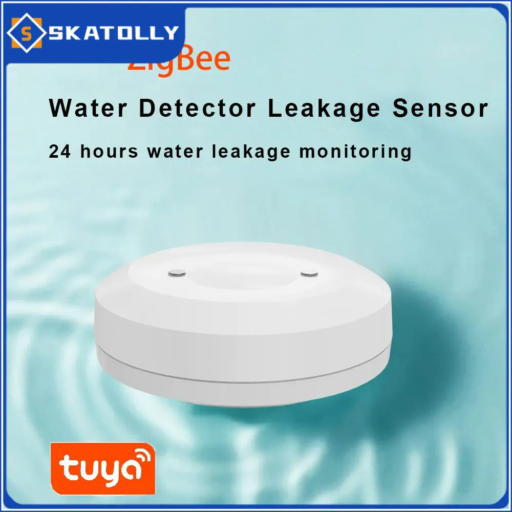 

Zigbee Flood Sensor Water Linkage Alarm Smart Life Water Leak Detector Scene Linkage App Remote Monitoring Leakage Sensor Tuya