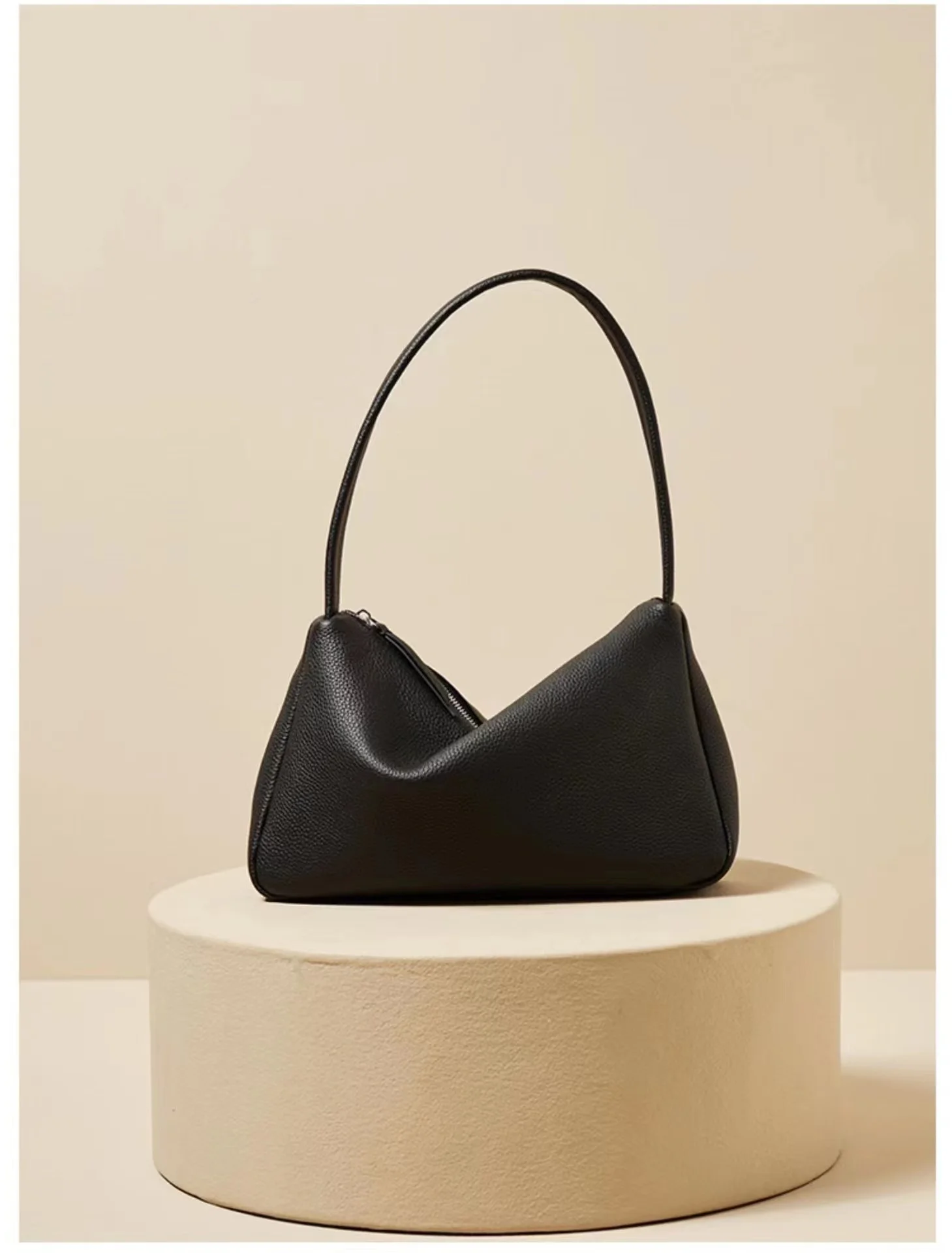 High Quality Vintage Handbag Luxury Underarm Famous Design Casual Leather Women Shoulder Bag