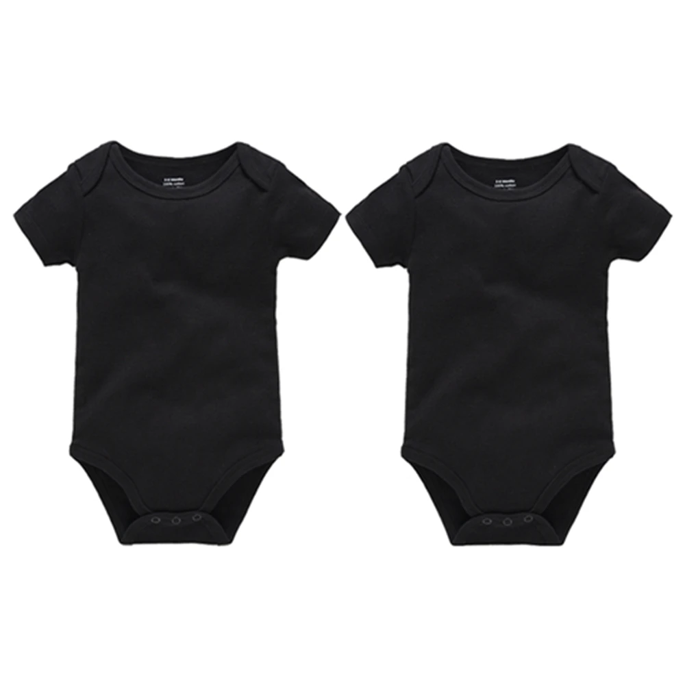 

Honeyzone Baby Boy Clothes Short Sleeve Cotton Summer Bodysuit Plain 0-24 Months Body bebe Jumpsuit Infant Clothing