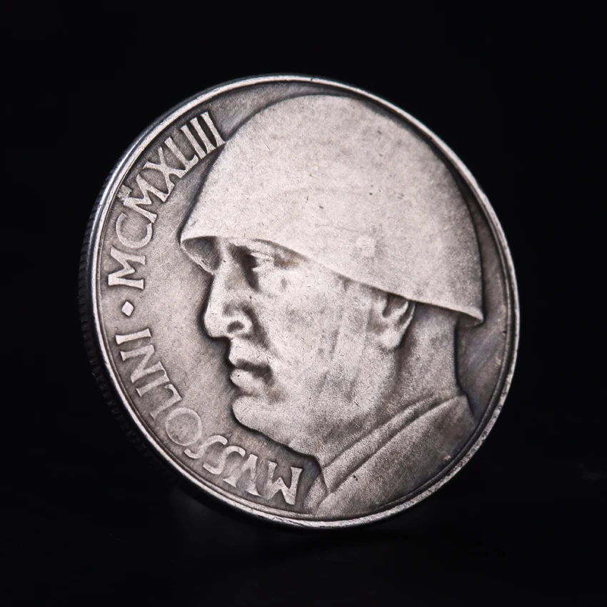 

2Pcs 1943 Italian silver dollar commemorative coin Non-currency Coins Dropshipping