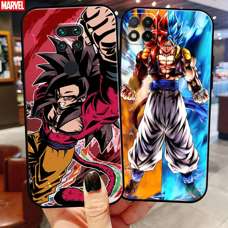 

Anime Dragon Ball Goku For Xiaomi Redmi Note 9 Pro Max 9T 5G Phone Case Back Silicone Cover Carcasa Soft Black