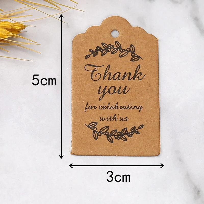 

Этикетки для подарков "Спасибо за праздник с нами", картон, 50 шт