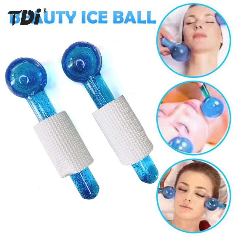 Большой Хрустальный шар охлаждающие шарики для лица массажный ролик и глаз