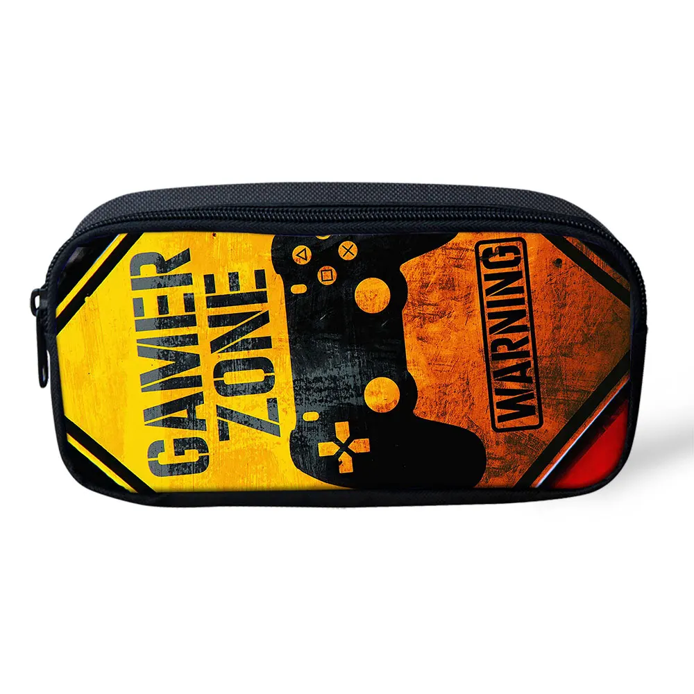ADVOCATOR Gamer Zone Pattern Pencil Box for Boys Cosmetic Bag Children Pencil Bag Customized Stationery Bag Free Shipping
