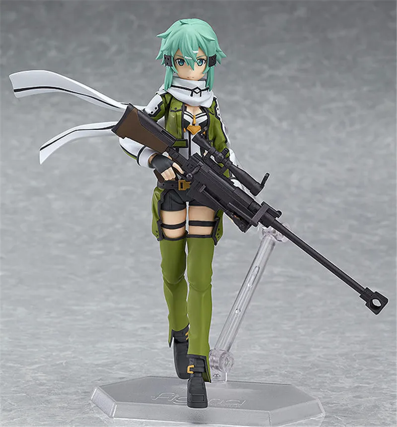 

Anime Sword Art Online Figure Brinquedos Figma 241 Sinon Asada 2th SAO PVC 14CM Action Figure Juguetes Collectible Toys Model