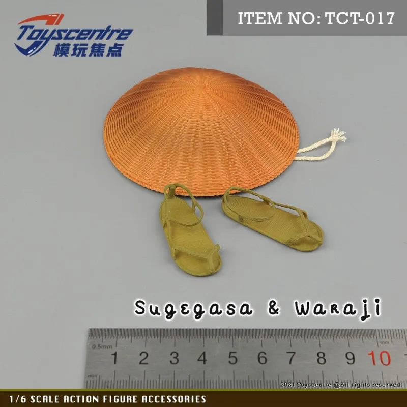 

Toyscentre 1/6 Scale TCT-017 Hat Straw Sandals Japanese Samurai Clothes Accessories Model Fit 12'' Soldier Action Figure Body