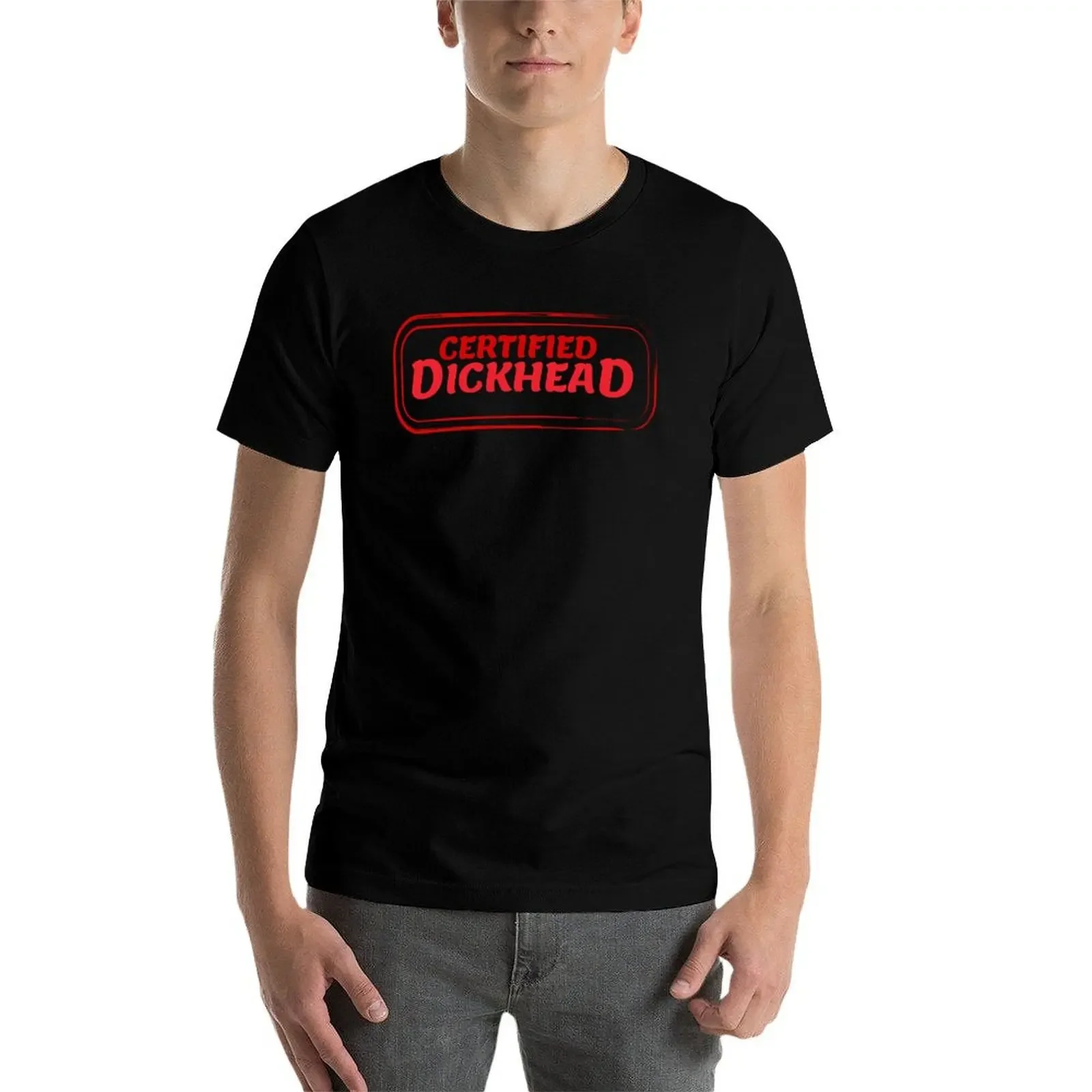 Сертифицированная футболка Dickhead (четыре выпуска) подарки для парня с короткими
