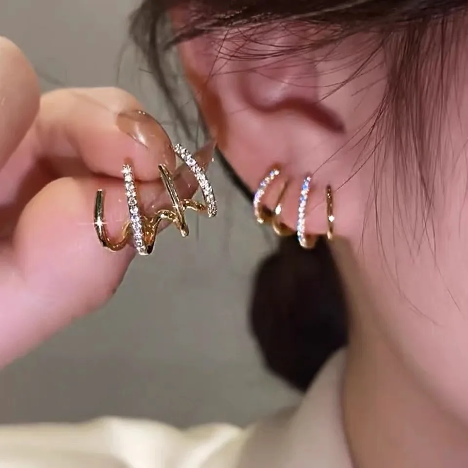 

Silver Needle Korean Earrings Niche Temperament Earrings For Women 2022 New Trendy Light Luxury Fashion Retro Exquisite Jewelry