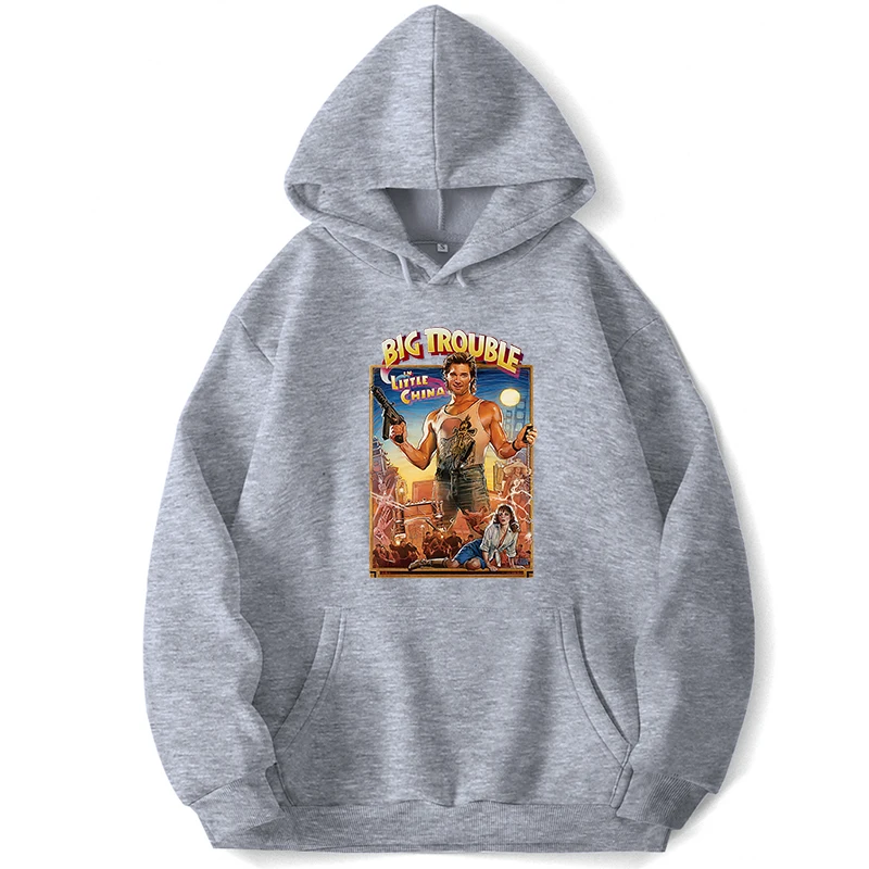 Big Trouble In Little China Cult Hoodies Men Hooded Sweatshirts Trapstar Pocket Spring Autumn Pullover Hombre Jumpers Sweatshirt