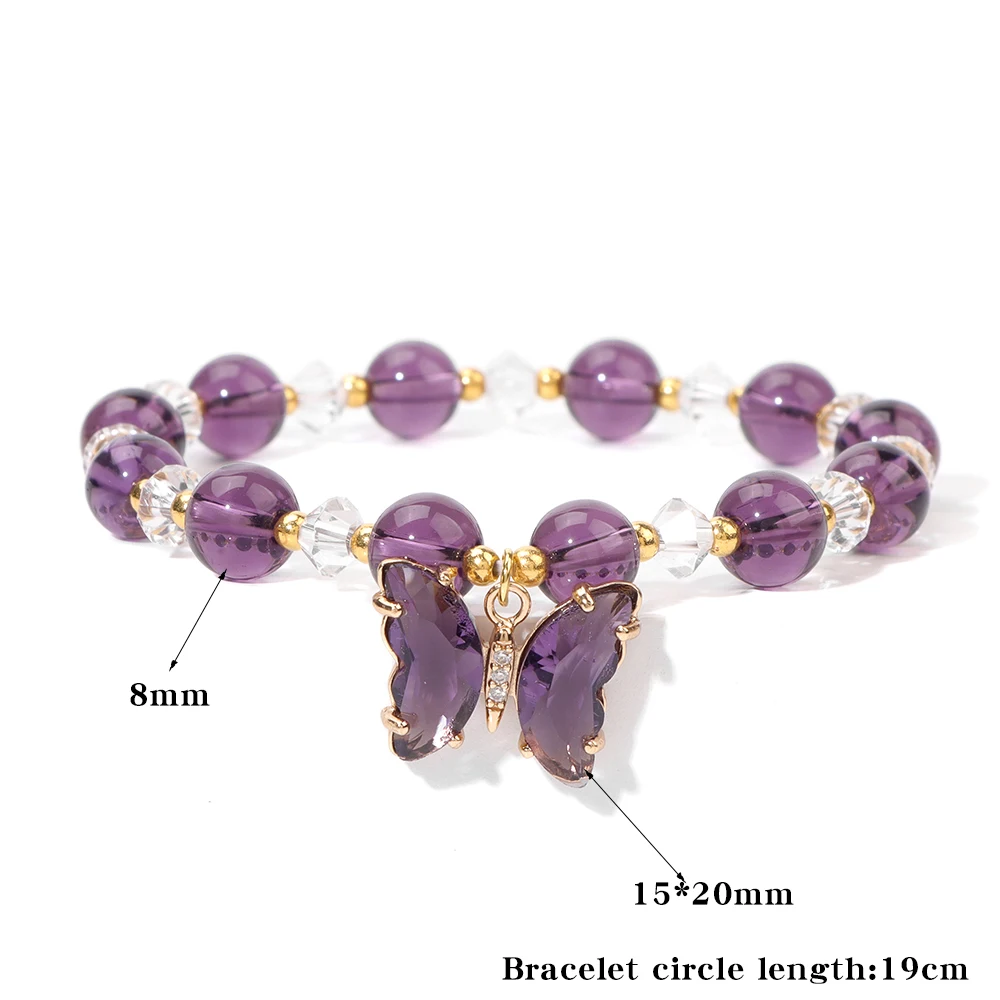 Браслеты с белыми кристаллами и бусинами элегантные браслеты розового цвета