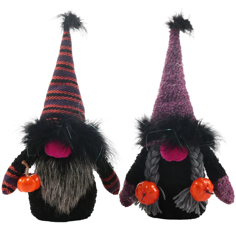 

Украшение для дома на Хэллоуин, гномы в полоску, шведские гномы с тыквами, украшение для дома