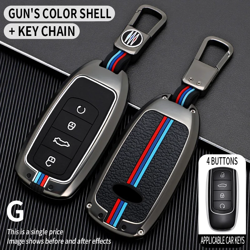 

2021 For Chery Tiggo 8plus Car Key Cover For Chery Tiggo 8 New 5 plus 7pro Accessories Car-Styling Keychain Protect Set Holder