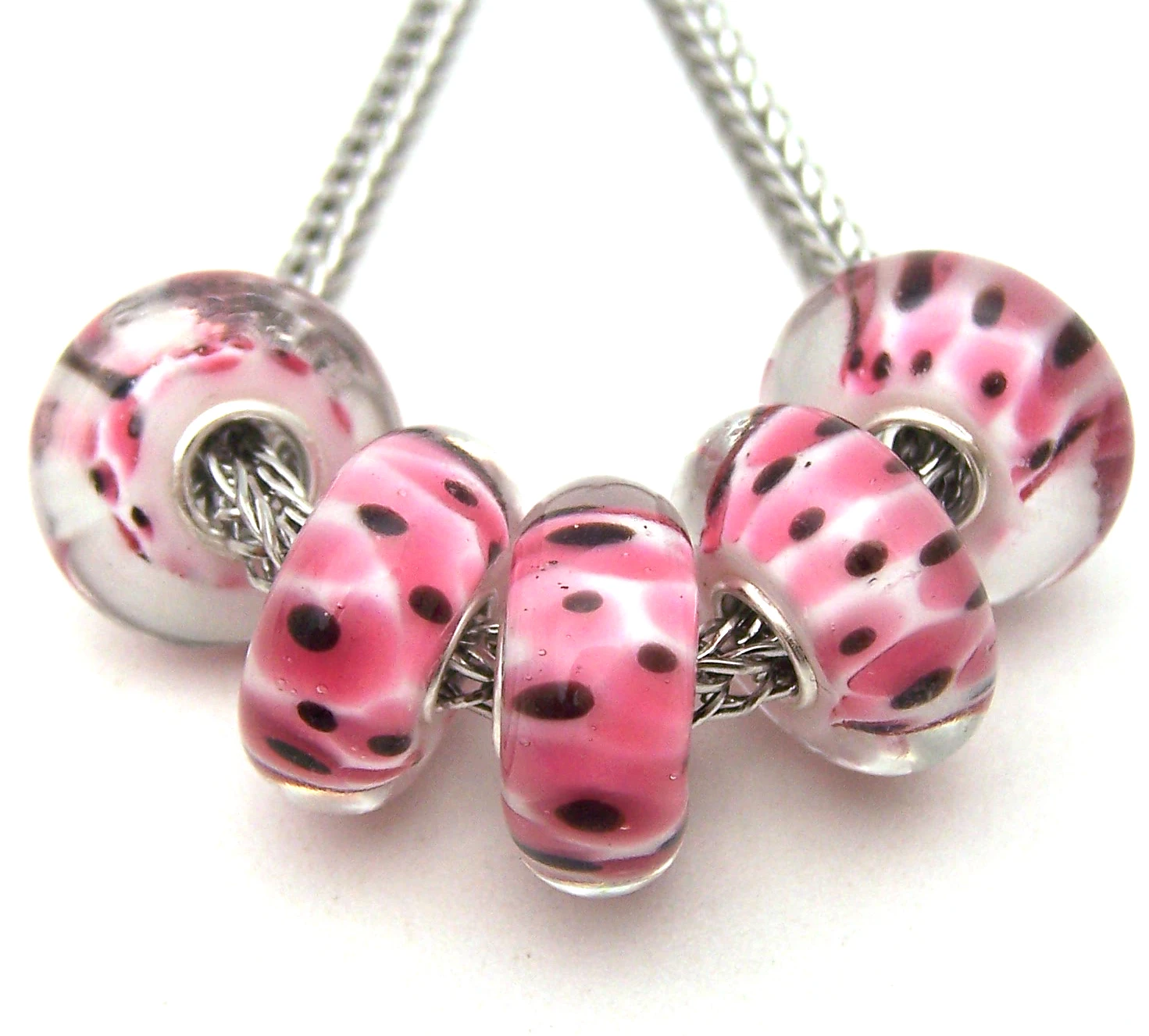 

YG1725 5X 100% Authenticity S925 Sterling Silver Beads Murano Glassbeads beads Fit European Charms Bracelet diy jewelry Lampwork