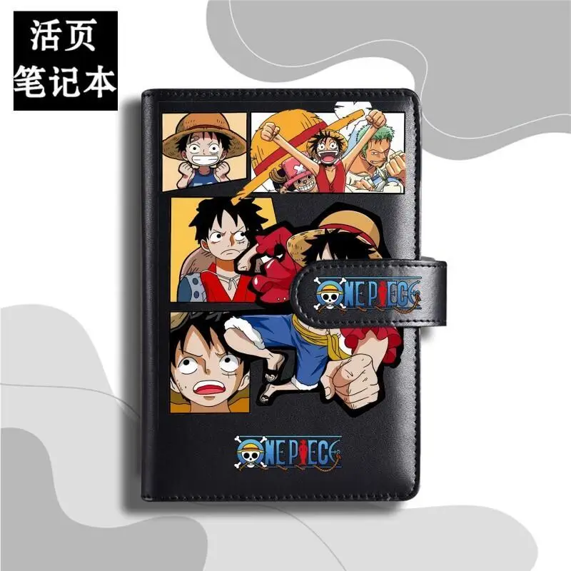 Фото Блокнот One Piece с магнитной застежкой, сменными листами, в цветах макарон, линованный, дневник, перезаполняемый, для фанатов аниме, подарок для Луффи и Зоро, для офиса №3