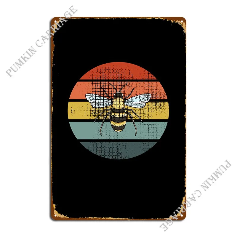 

Ретро винтажный металлический плакат с Пчелой, домашний Настенный декор, настенная пещера гаража, жестяной плакат