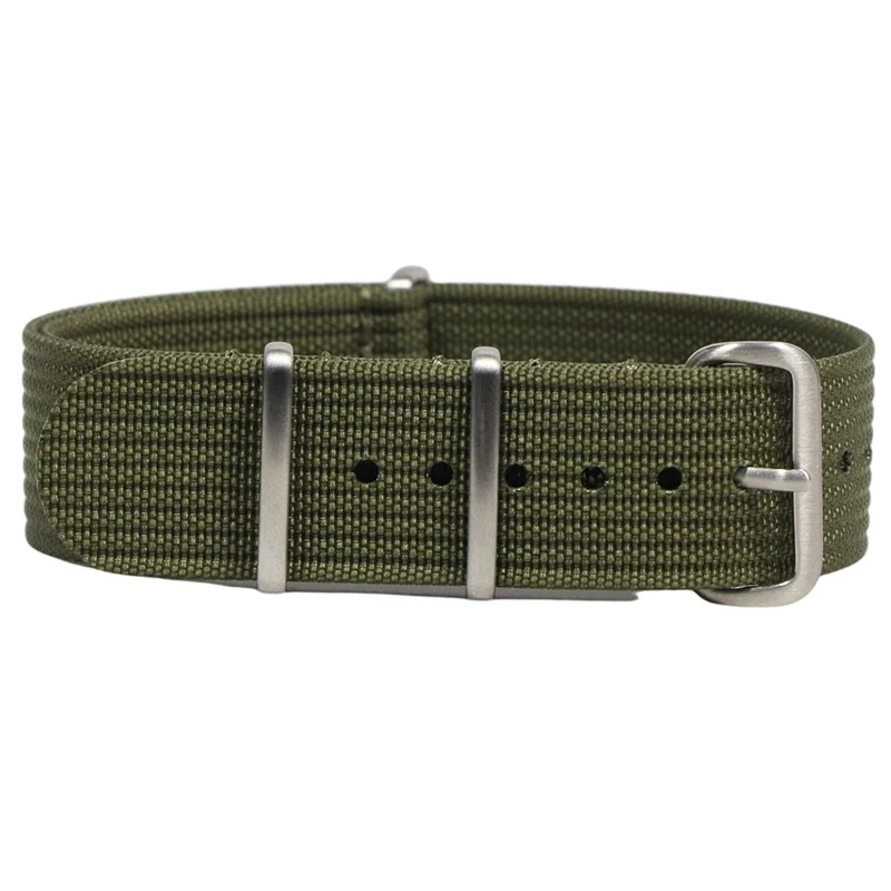 Ремешок нейлоновый в рубчик для наручных часов аксессуары военных диаметром 18 мм