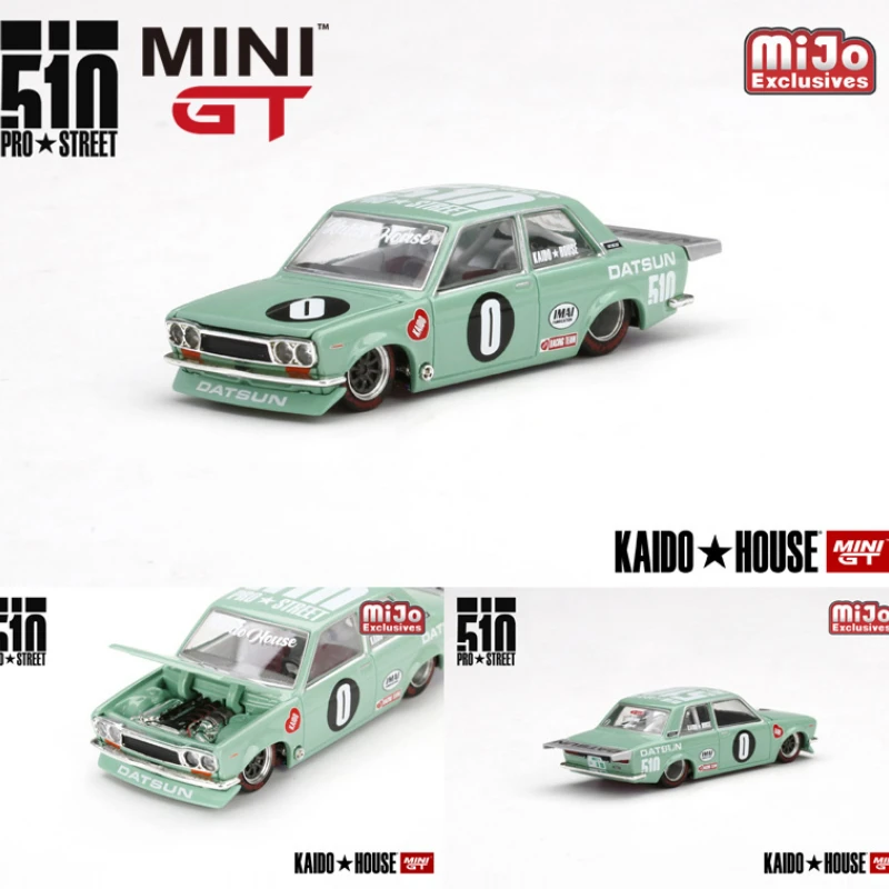 

MINI GT joint KAIDO HOUSE open front cover 1:64 Datsun 510 US version alloy simulation car model collection decoration gift