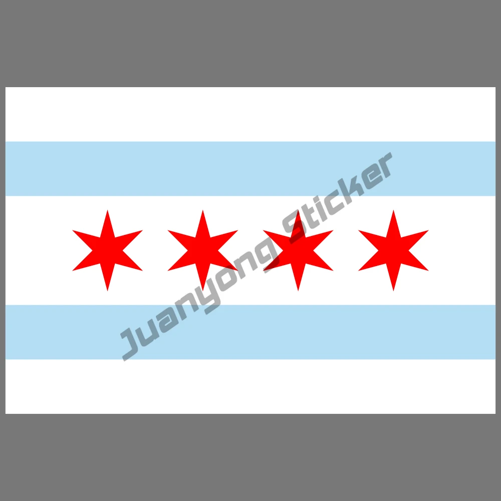 

City of Chicago Vinyl Sticker Car Truck Window Decal Laptop Different Auto for Bumper Bodywork Accessories Creative Refit Decor
