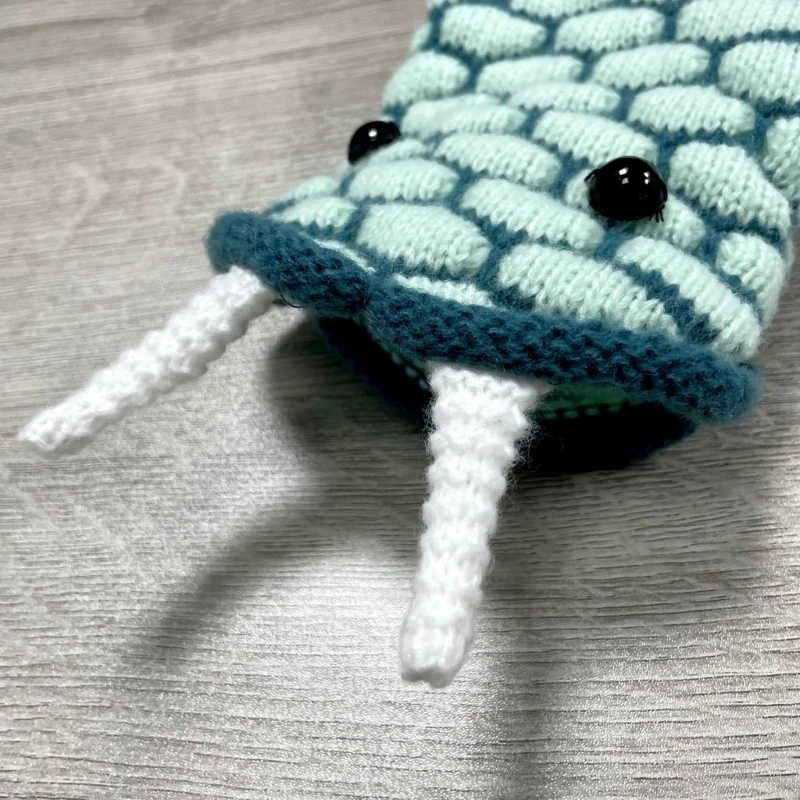 Women Funny Animal Snake Eating Foot Novelty Knitted Crew Socks Floor Stockings 37JB