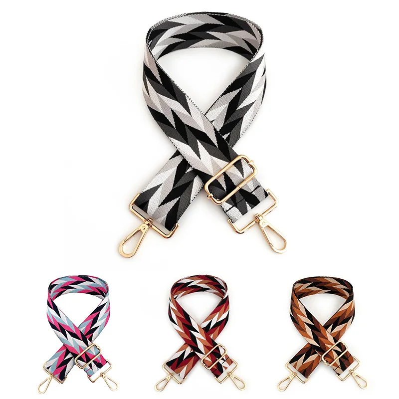 Bags Strap Belt Women Four Color Stitching Straps Crossbody Messenger Shoulder Bag Accessories Adjustable Belts Handbag Straps