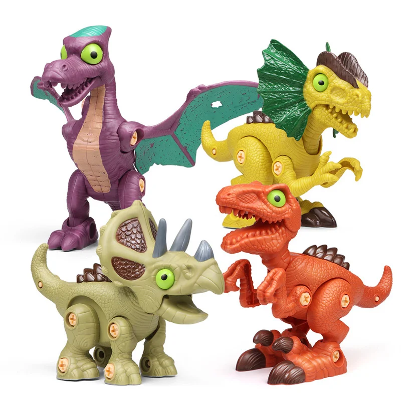 

Сборная игрушка динозавр «сделай сам», сверло, съемная детская игрушка-гайка, модель динозавра, образовательные Подарки для мальчиков на де...
